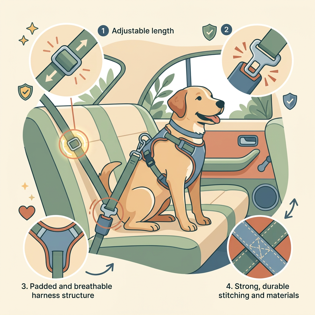 Ensuring Safety and Comfort: What to Look for in a Dog Seat Belt