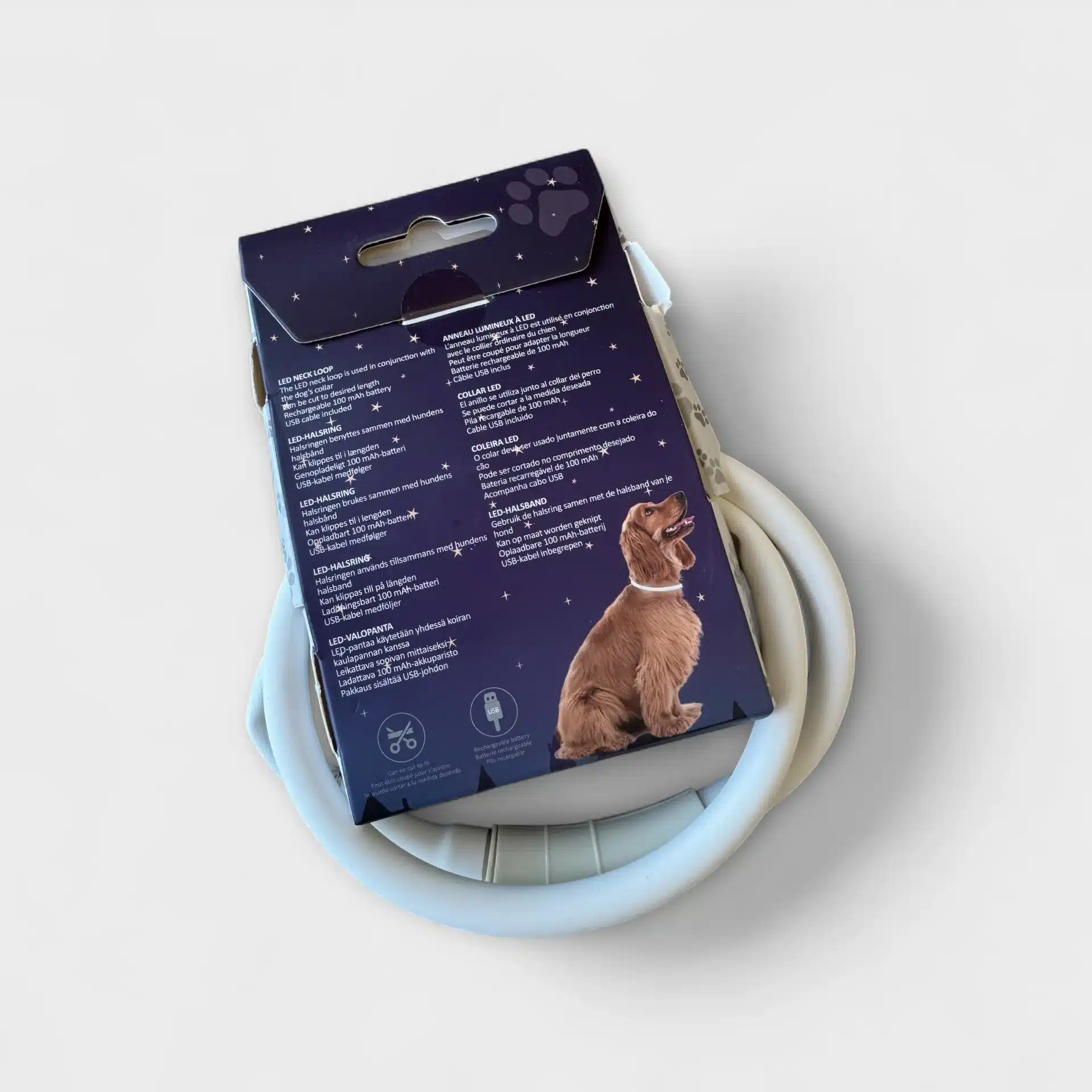 LED-halsband för Hund, Klippbart 1