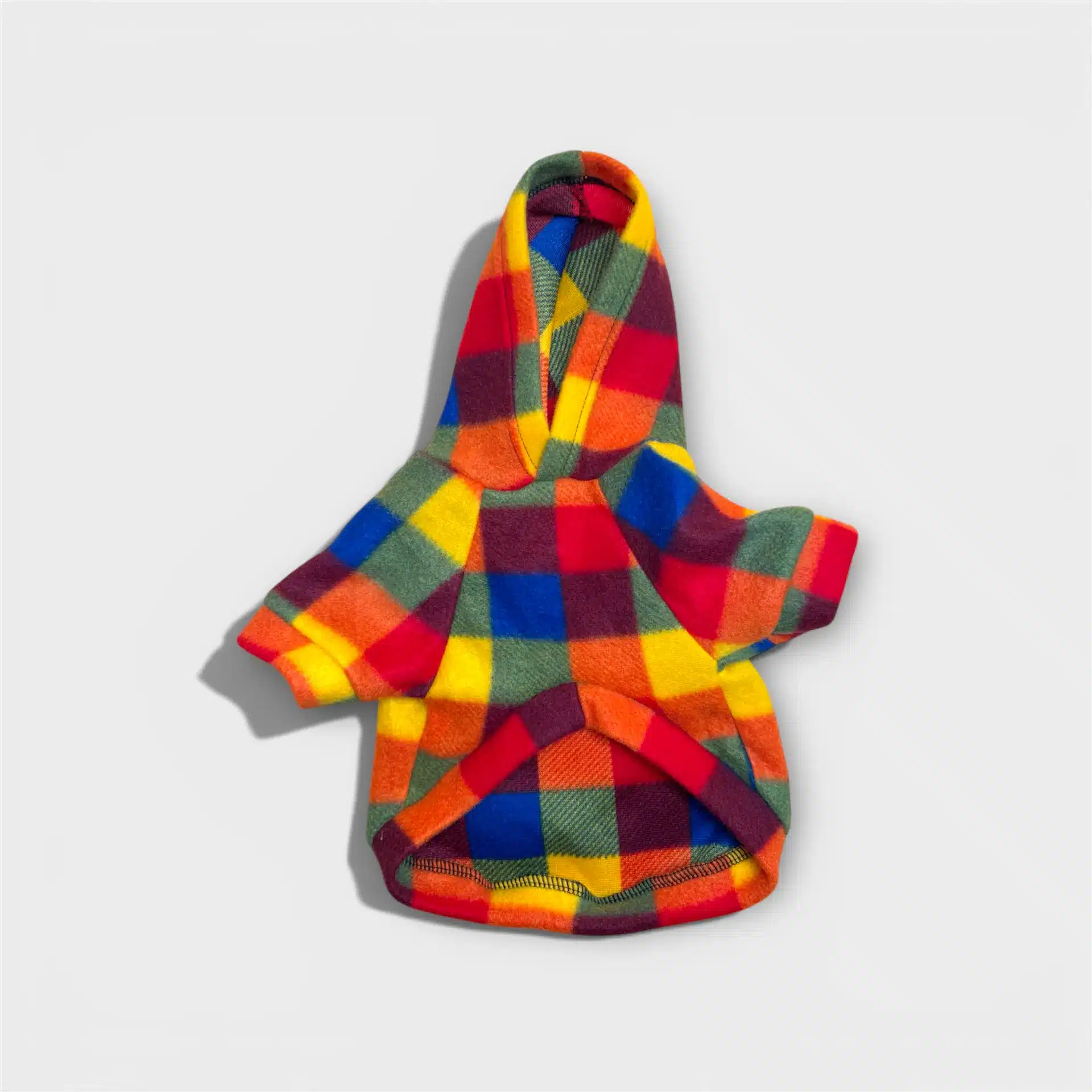 Rutig Fleece Hundtröja 1