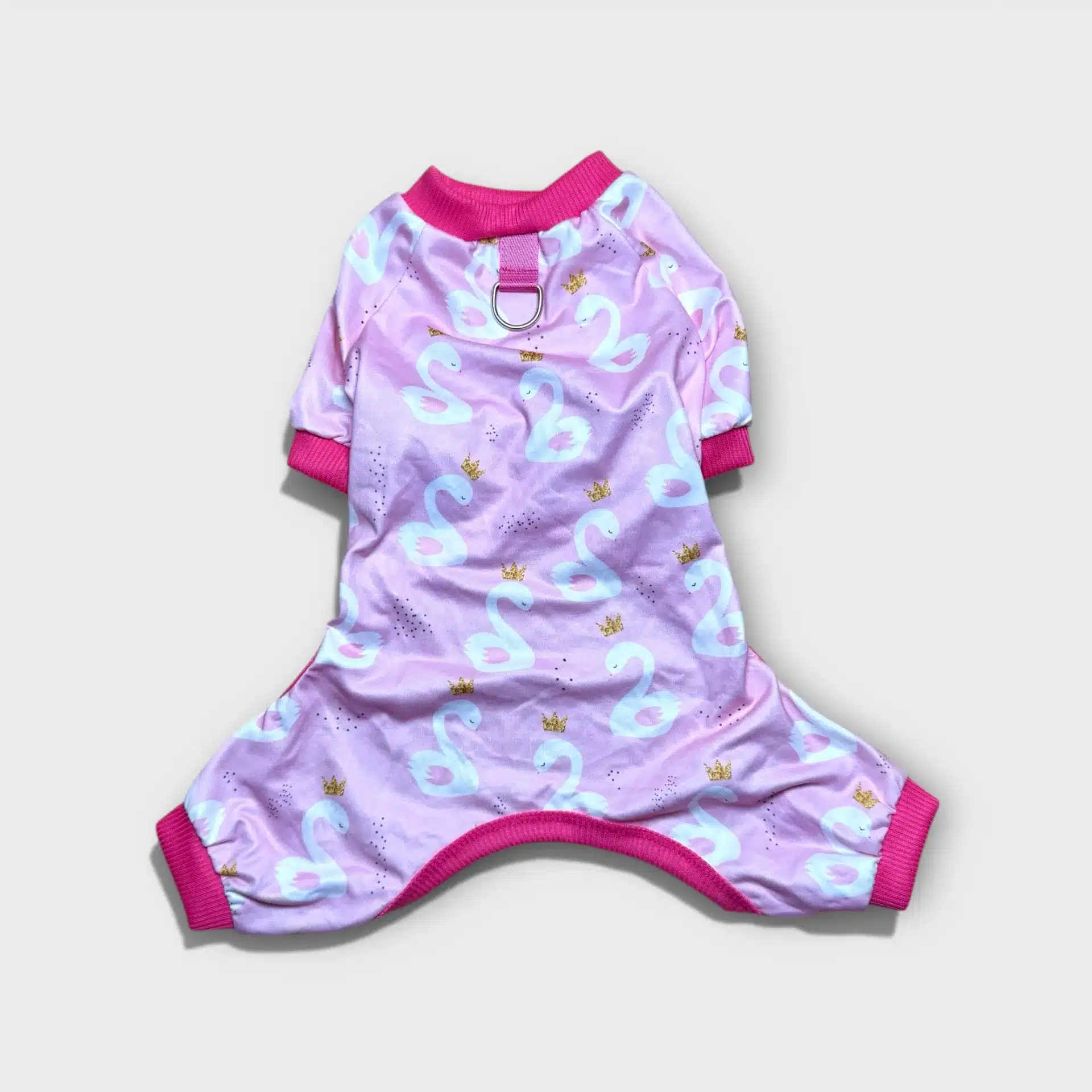 Rosa Svan Hund Pyjamas 1