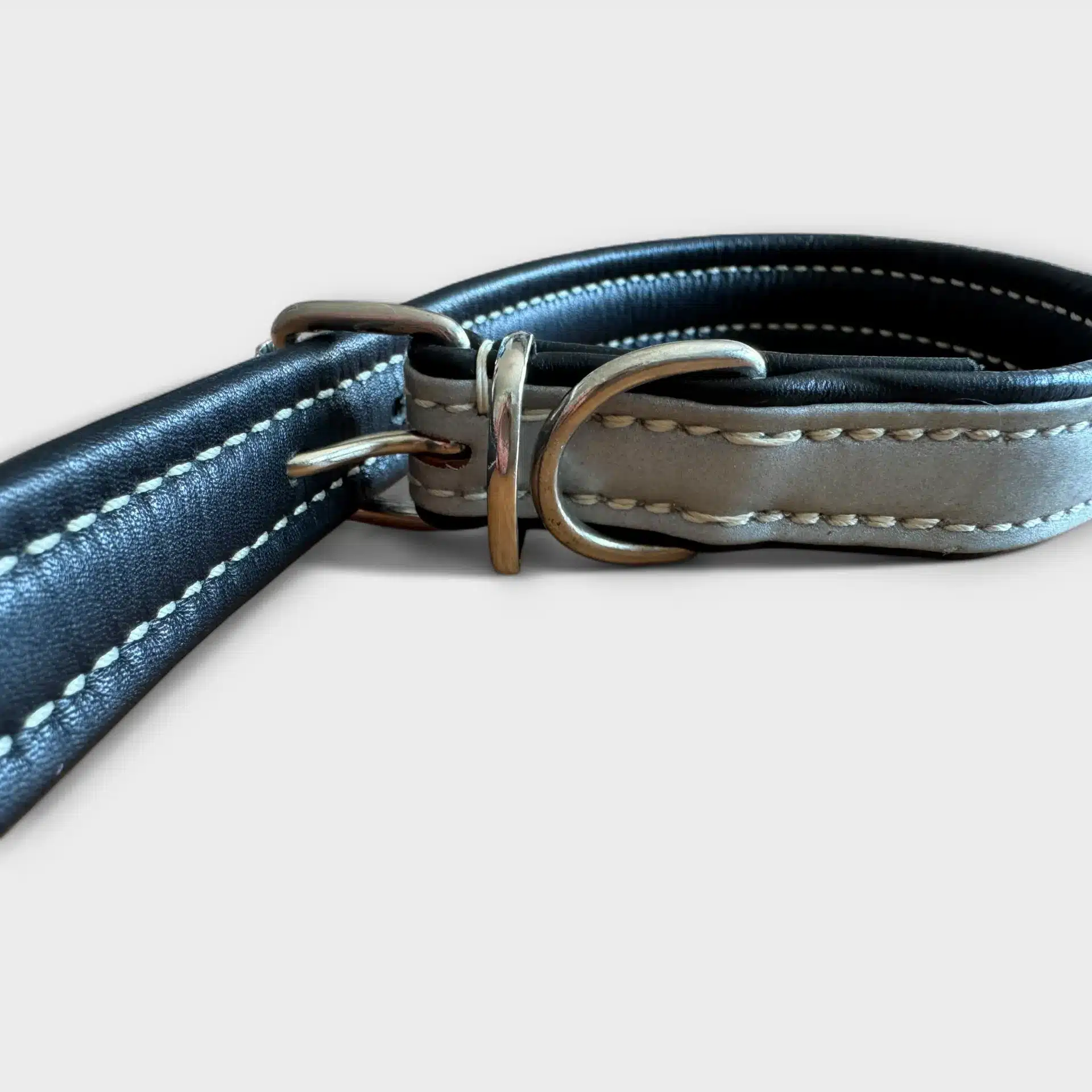 Reflektor Läder Hundhalsband 2