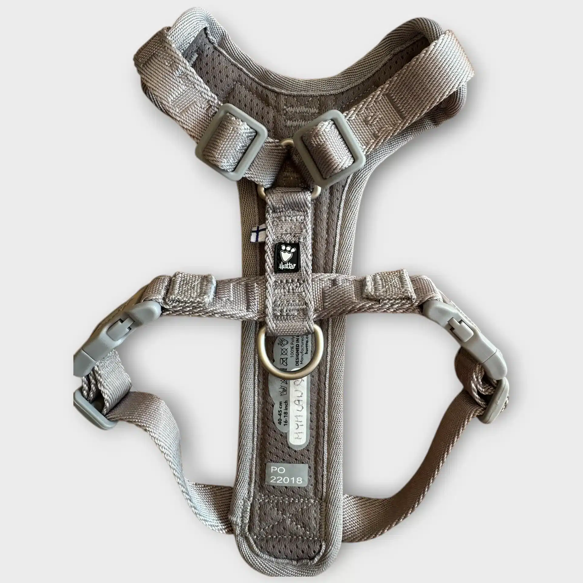 Hurtta Venture Sele Grå-Blå 40-45 cm 4