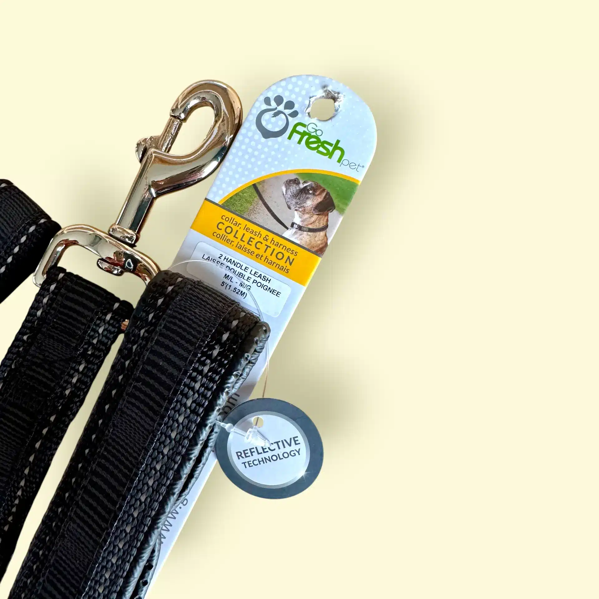 GoFresh två handtagen hund koppel (25mm) 2