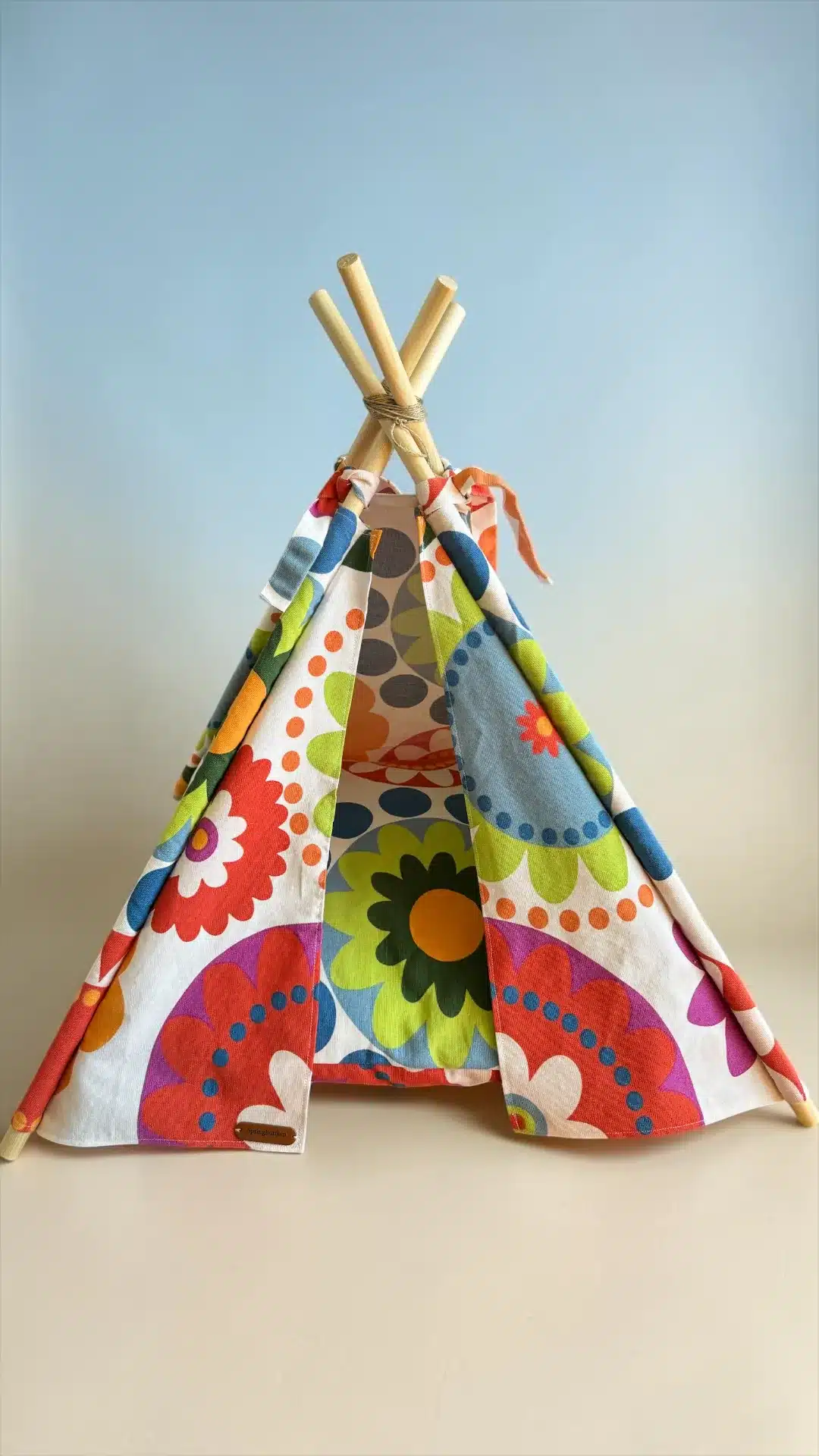 Handgjord Teepee för små hundar och katter 7