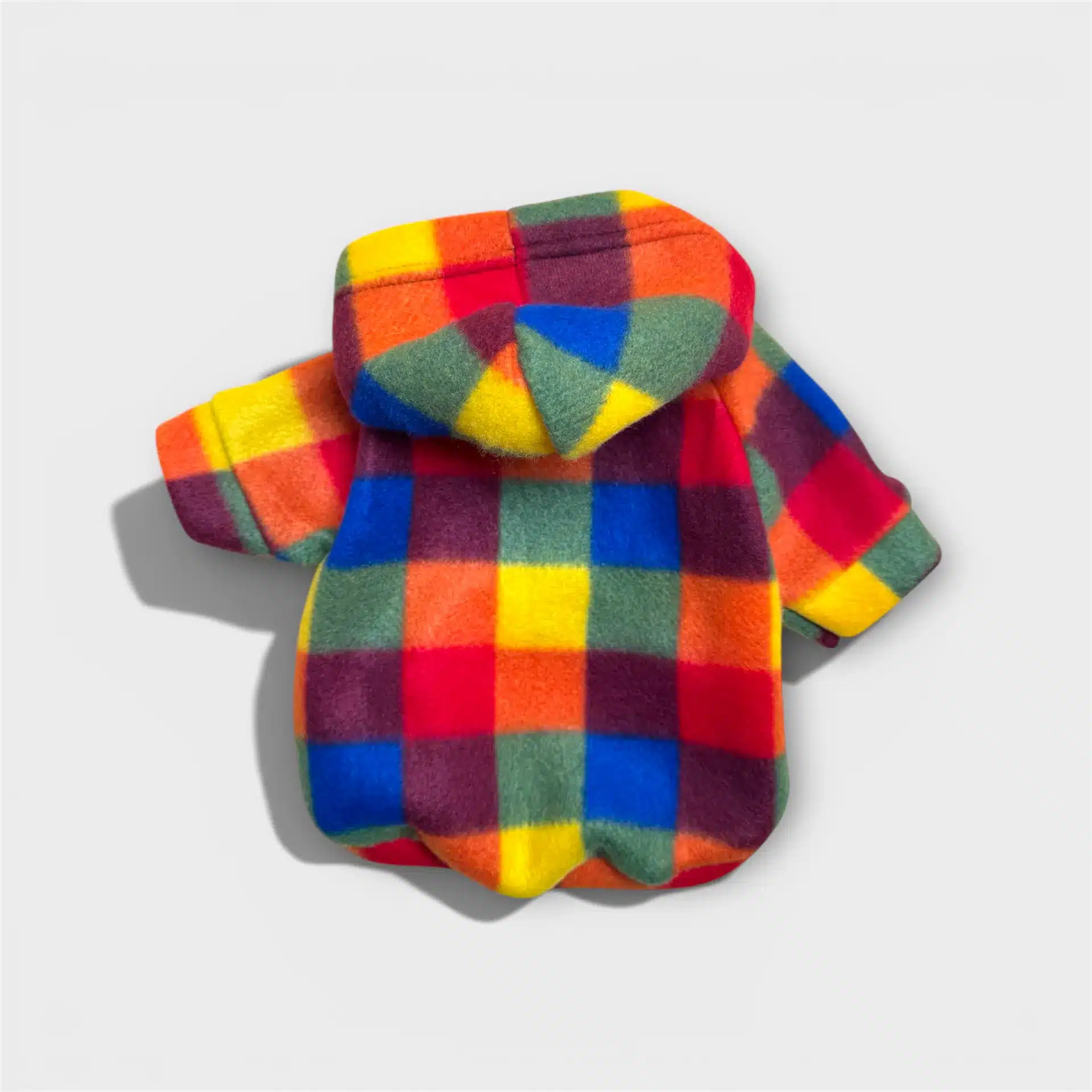 Rutig Fleece Hundtröja 2
