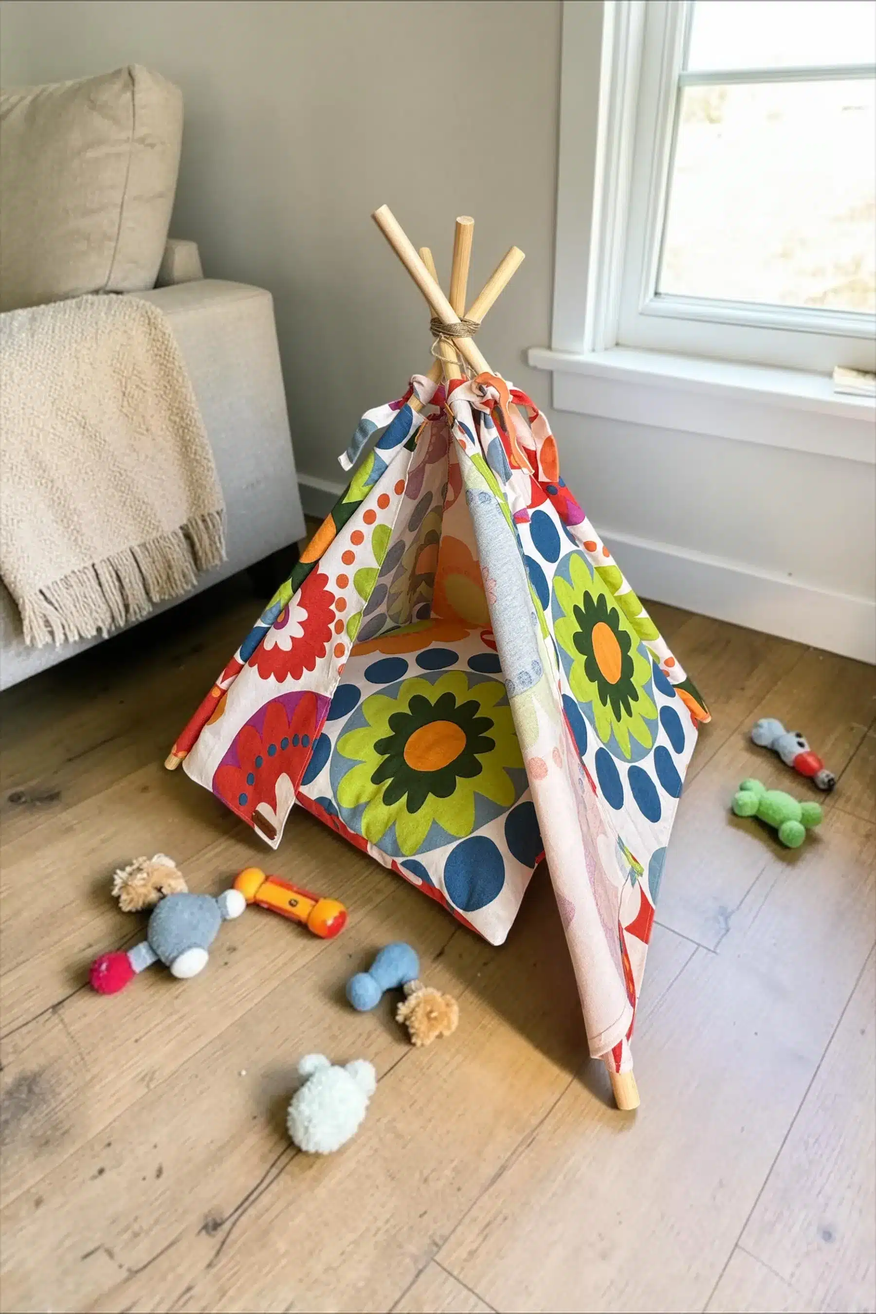 Handgjord Teepee för små hundar och katter 1