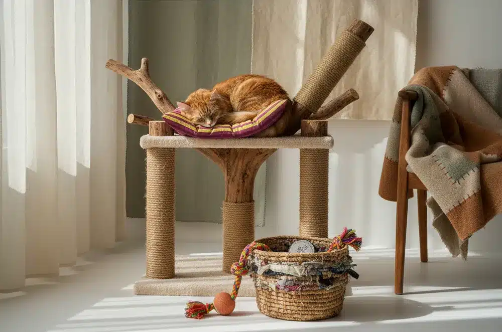 Postes de Arranhar Duráveis para Gatos de Raças Grandes: O Seu Guia Sustentável