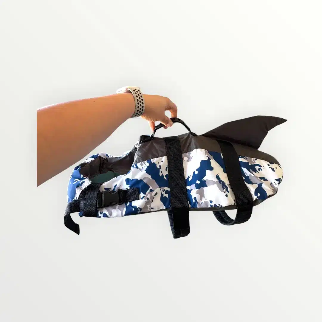 Blå Camo Hundflytväst 1