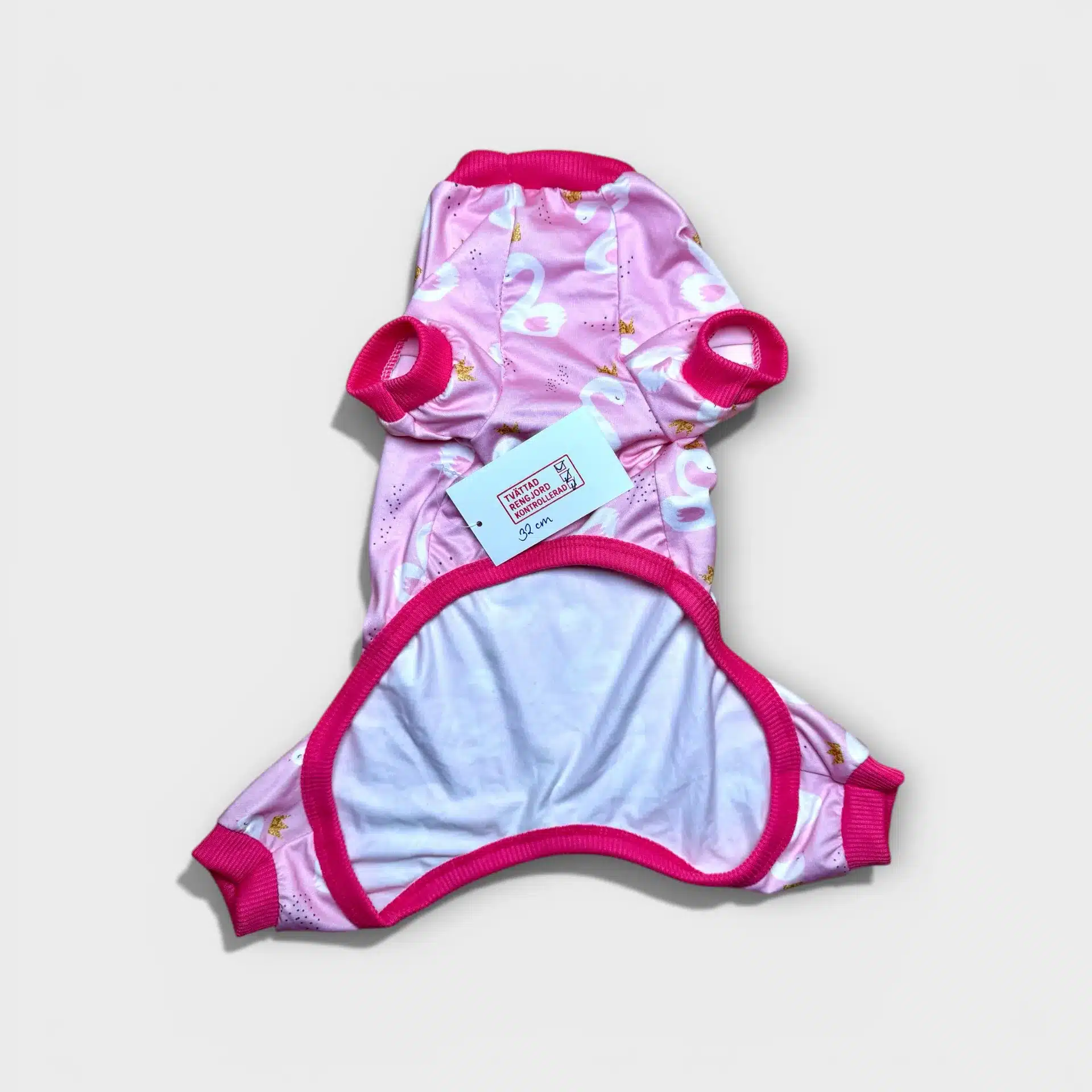 Rosa Svan Hund Pyjamas 2