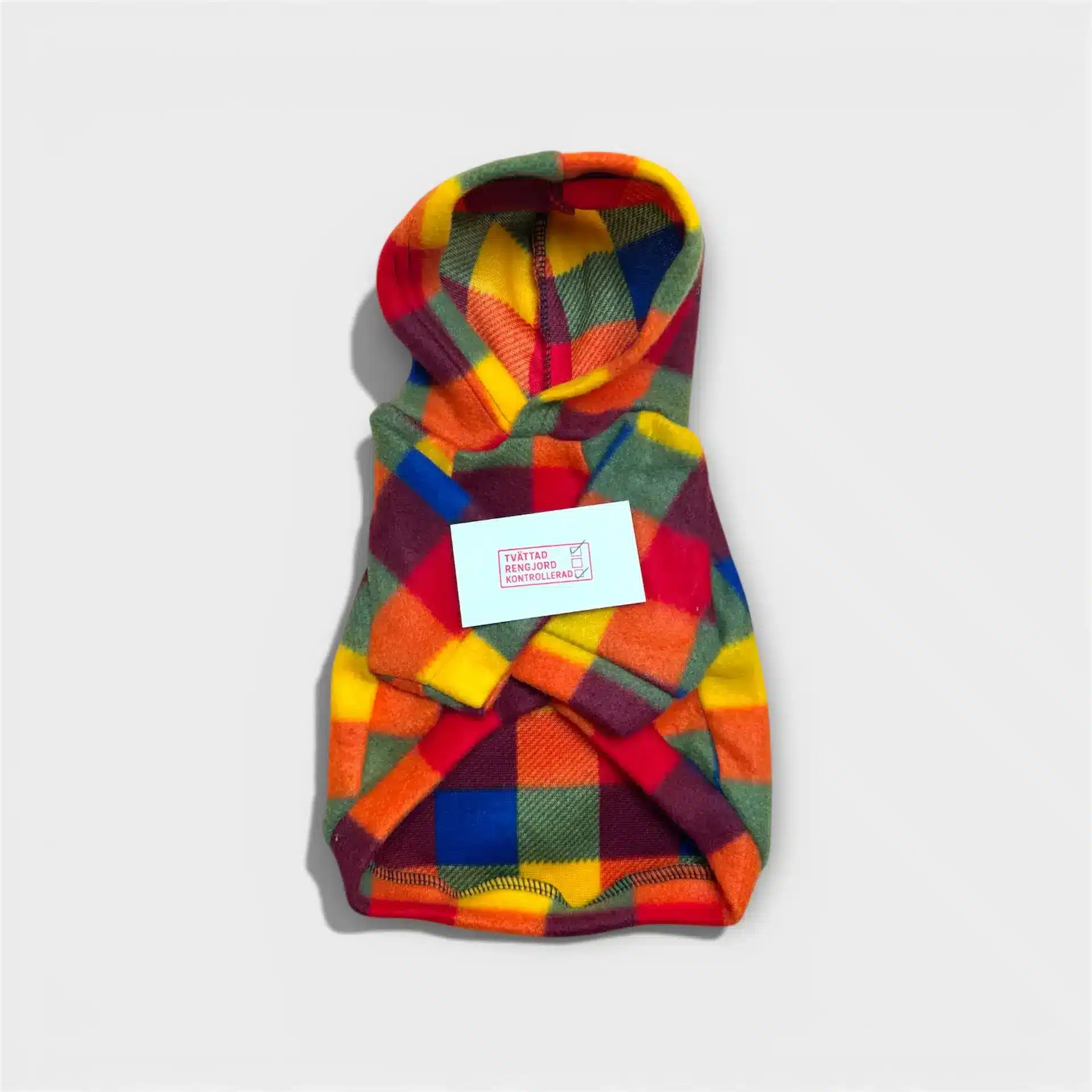 Rutig Fleece Hundtröja 3