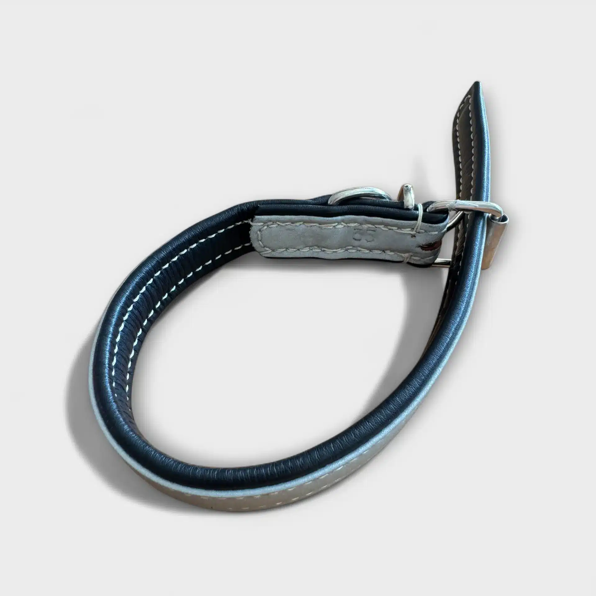 Reflektor Läder Hundhalsband 3